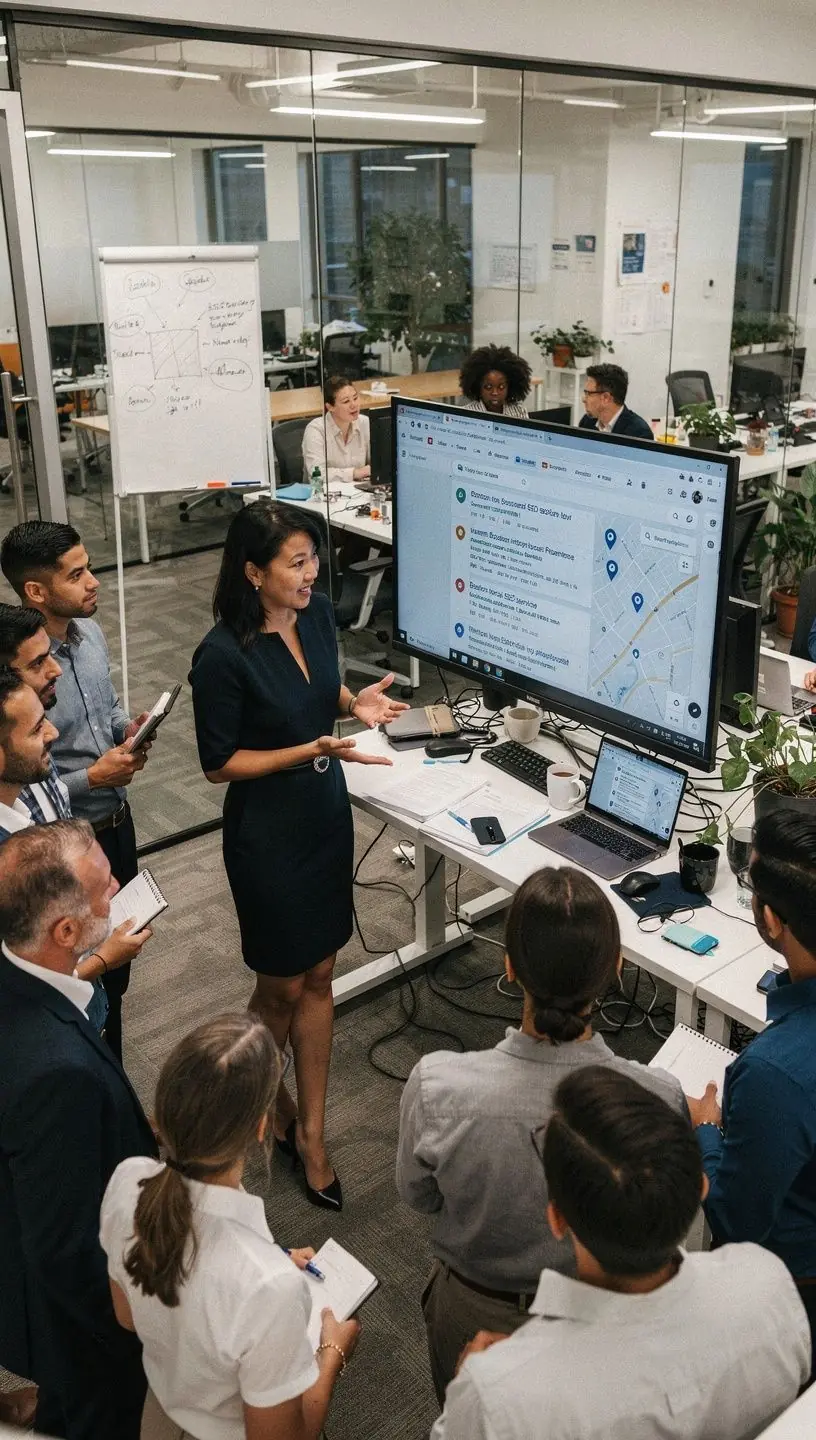 Local SEO expert discussing Google My Business strategies